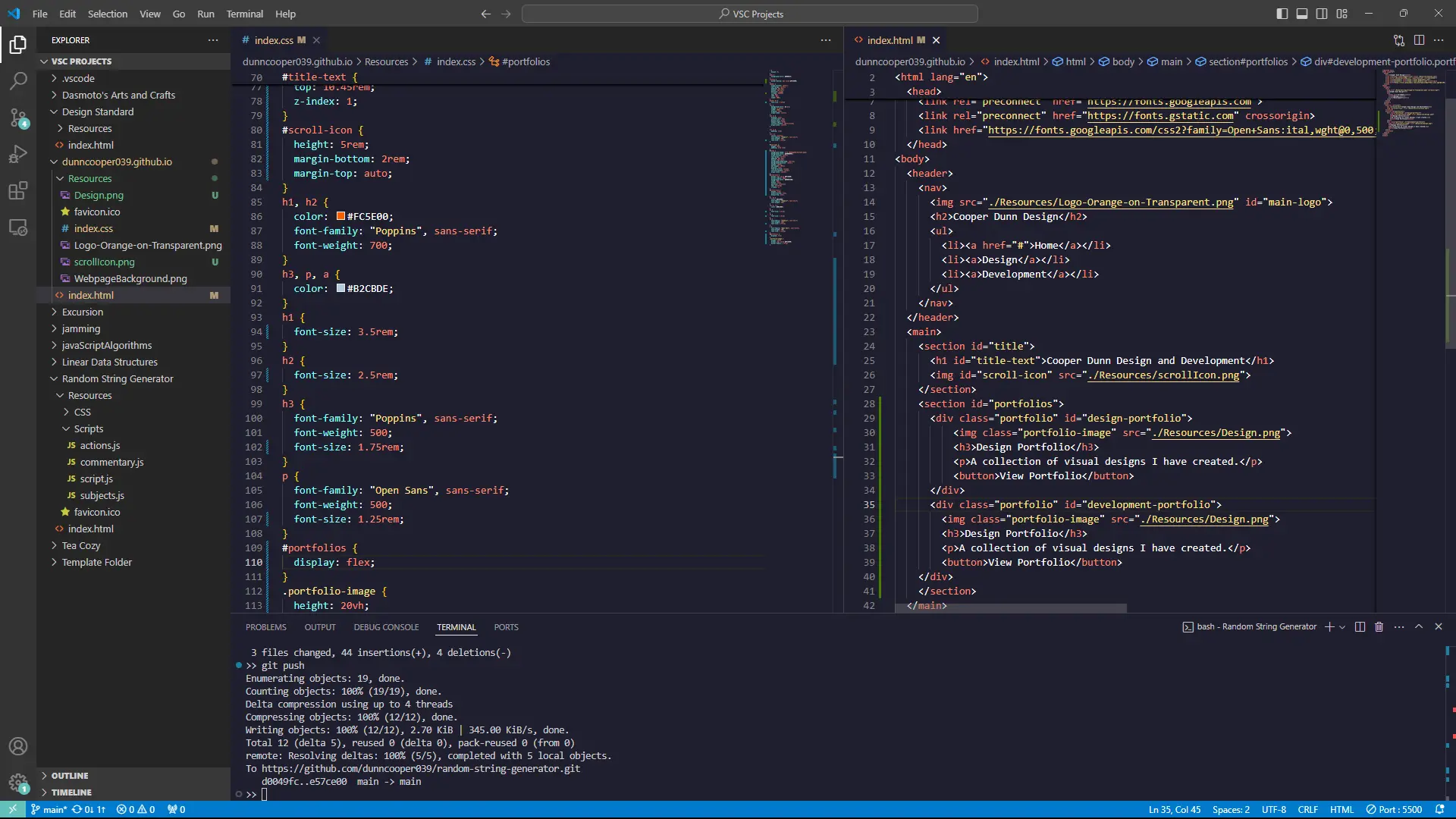VSCode screenshot